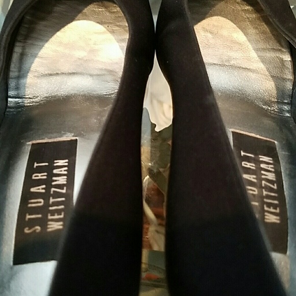 Stuart Weitzman Black Crystal Encrusted Heel - Picture 3 of 6